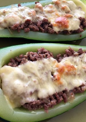 Una foto de Zapallos italianos rellenos 🥰