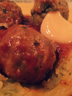 A picture of Crockpot Spaghetti Squash & Meatballs.