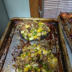 A picture of Yummy super Stuffed mushrooms.
