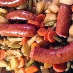 A picture of Sausage And Vegetables.