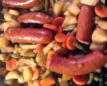 Easy Fast Cooking Sausage And Vegetables Delicious Perfect