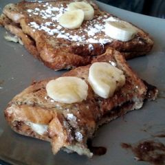 A picture of nutella french toast.
