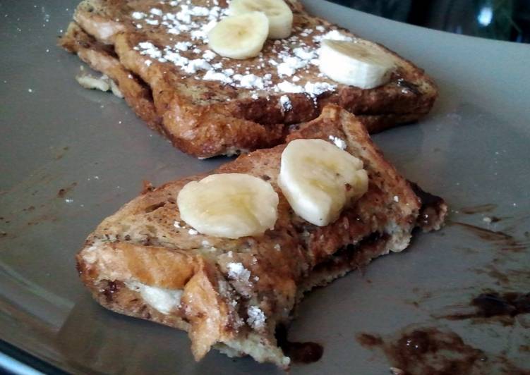 Recipe of Homemade nutella french toast