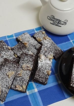 A picture of Chewy Brownies with Leftover Okara.