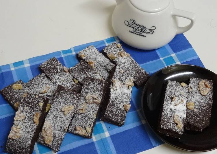 Chewy Brownies with Leftover Okara