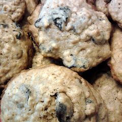 A picture of Cherry Chocolate Chip Oatmeal Cookies.