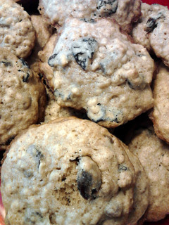 A picture of Cherry Chocolate Chip Oatmeal Cookies.