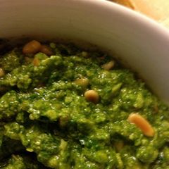 A picture of Making Pesto.
