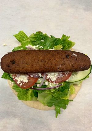 Una foto de Moroccan falafel wrap