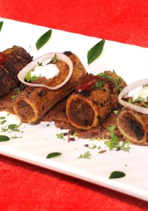 A picture of #Bharwa- Karela.