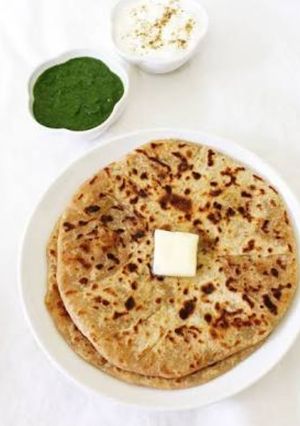 A picture of Chainees aloo paratha.