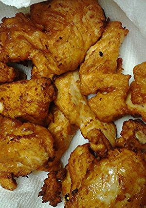 A picture of Buttermilk battered fried chicken.