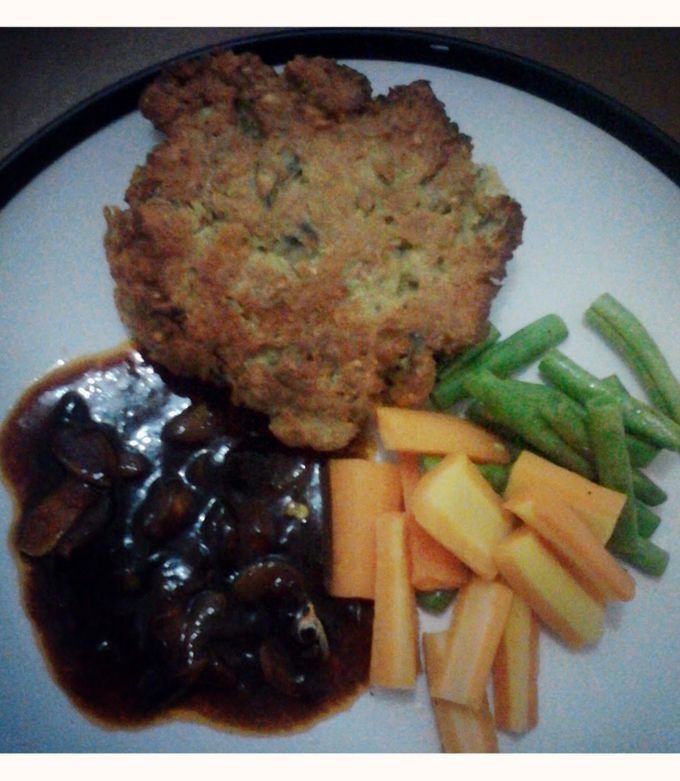 A picture of tempe steak.