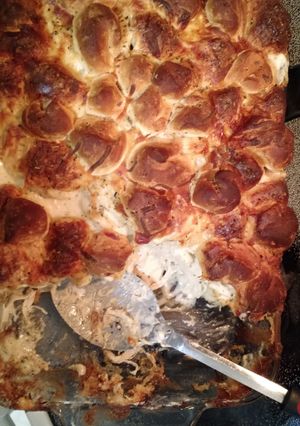 A picture of Chicken Alfredo Dumplings.