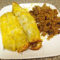 A picture of Beef Enchilada Casserole.