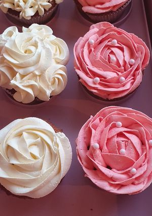 Vaníliás cupcake Mascarpone krémmel recept fotója