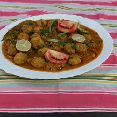 A picture of Chicken kofta curry masala.