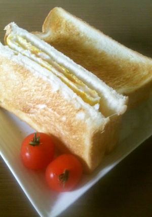 A picture of For Breakfast Mentaiko Cheese Toast Sandwich Easy!.