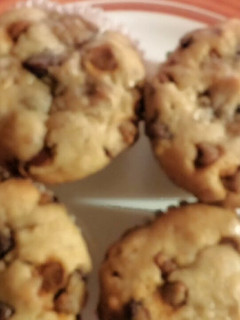 A picture of Banana Chocolate Chip Muffins.