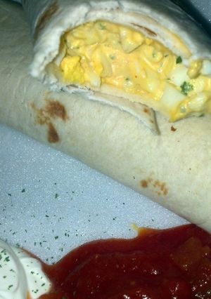 A picture of Quick Egg Salad Burritos.