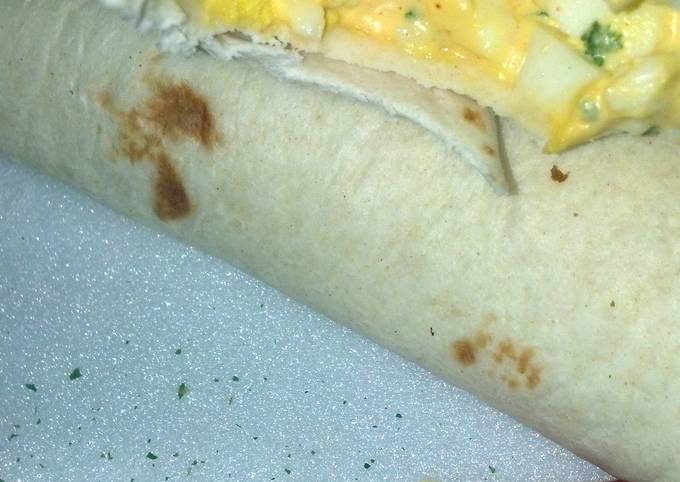 Steps to Prepare Award-winning Quick Egg Salad Burritos