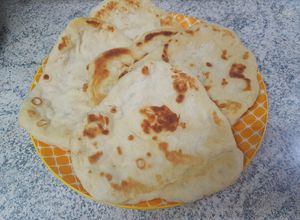 Una foto de Pan Naan (Pan Árabe)