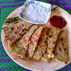 Oats and Masala Crispy Parathas A picture of Oats and Masala Crispy Parathas.