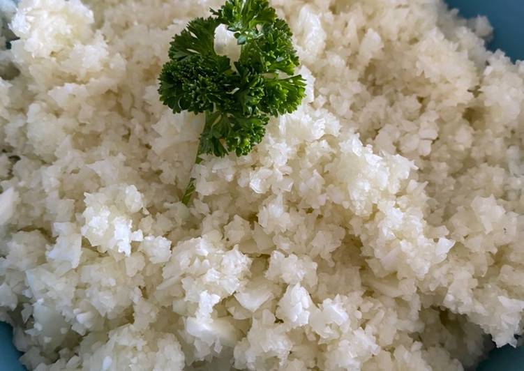 Resep Cauliflower rice / nasi bunga Kol Bikin Manjain Lidah