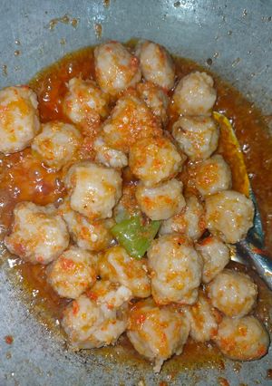 Foto resep Pentol Mercon Bumbu Simple #resepsederhana