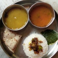 A picture of Veg thalli.