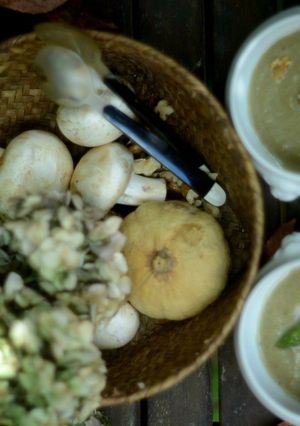 Foto principal de Crema de champiñones, espárragos y puerros