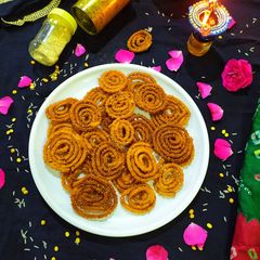A picture of Chakli,Chakli or Murukku.