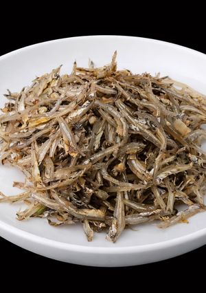 Hình của món SP.0071 - Khô Cá Cơm Rang Nước Mắm Tỏi.
