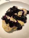 Lemon Pepper Chicken with a Blueberry Orange Wine Sauce