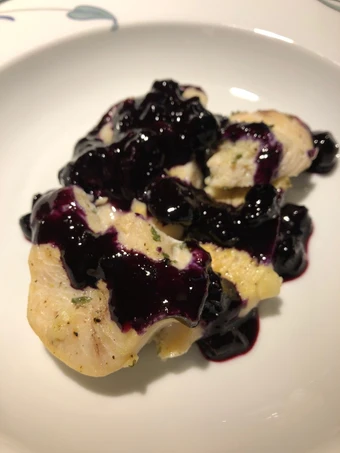 Easy Way Make Recipe Lemon Pepper Chicken with a Blueberry Orange Wine Sauce that is Delicious, Perfect}