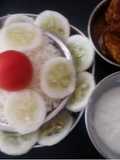 Jeera rice bottle guard(lauki)kofte and curd