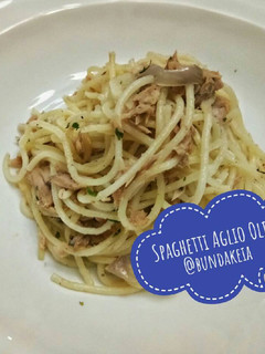 Foto resep Spaghetti Aglio Olio Tuna ala bundakeia