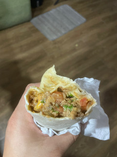 Una foto de Burrito de soja y queso