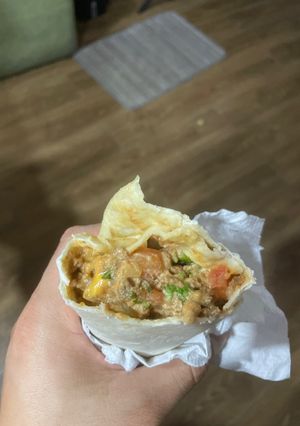 Una foto de Burrito de soja y queso