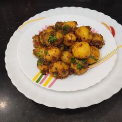 A picture of Spicy Baby Batata onion subji.