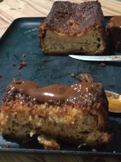 Una foto de Budín de pan con dulce de leche!