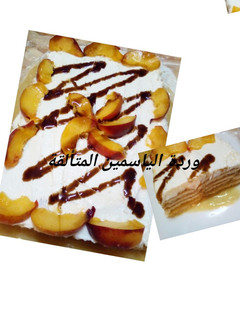 صورة لوصفة تحلية بالخوخ