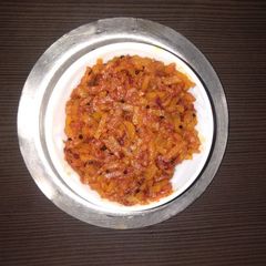 Radish sliced stir fry(mulo chenchki) A picture of Radish sliced stir fry(mulo chenchki).