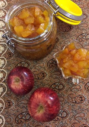 عکسی از دستور مربای سیب