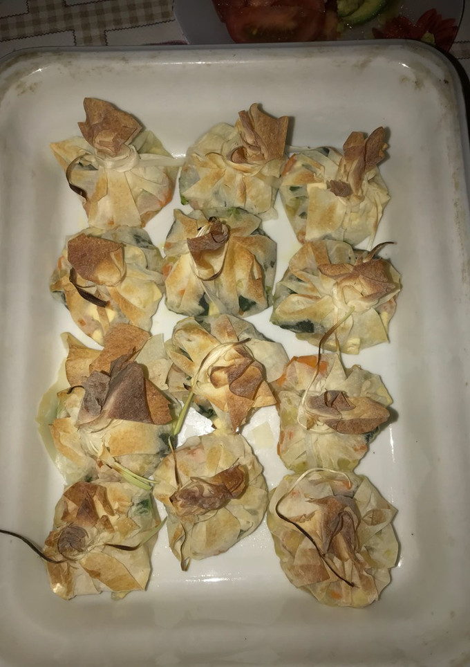 Una foto de Saquitos de Kale y Tofu