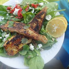 A picture of Blackened Cajun Flounder.