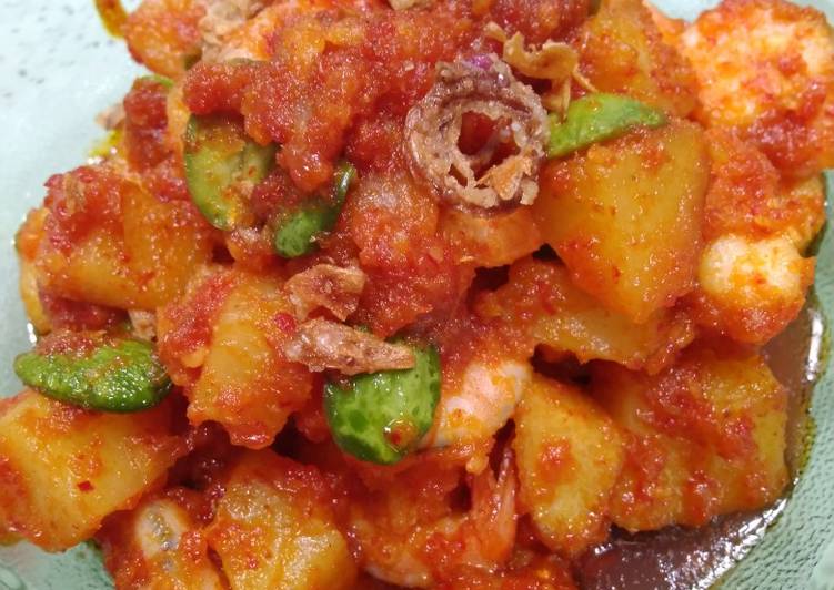 Bagaimana Menyiapkan Udang Sambel Pete, Lezat Sekali