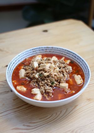 A picture of Ma Po Tofu.