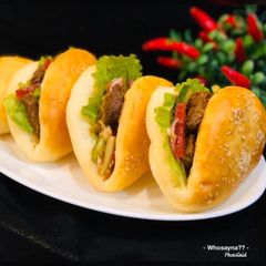 A picture of Whosayna’s Baked Bao Buns.