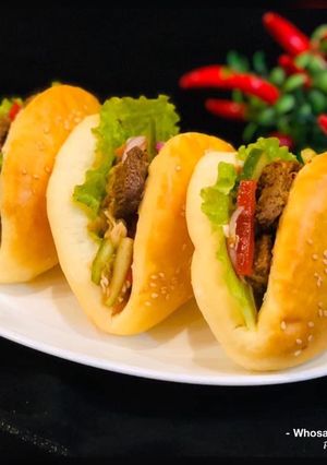 A picture of Whosayna’s Baked Bao Buns.